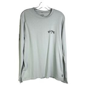 Billabong T-Shirt‎ Mens Small Mint Green Wavewash Long Sleeve Surf Beachwear
